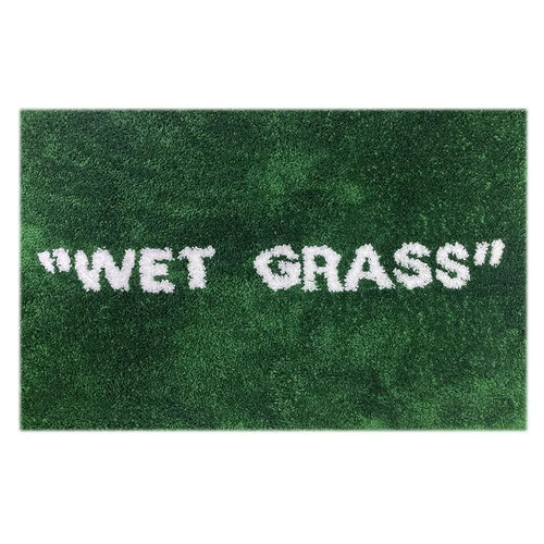 Wet grass rug green - -,